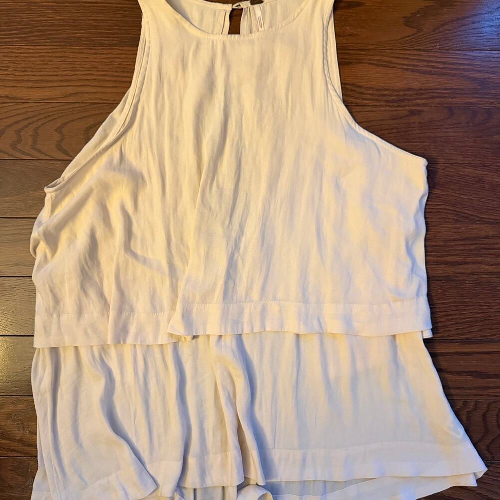 Women’s Free People Boho Flowy Cream Top Size Medium NWOT
